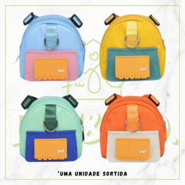 Imagem de Mochila Pet com Peitoral e Guia Várias Cores M e G - Pet&CO., Sortido&