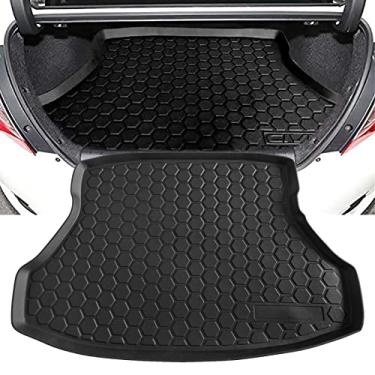 Imagem de Forro de carga para carro e porta-malas para Honda Civic Sedan 2006-2015 Capa protetora à prova d'água antiderrapante em preto resistente