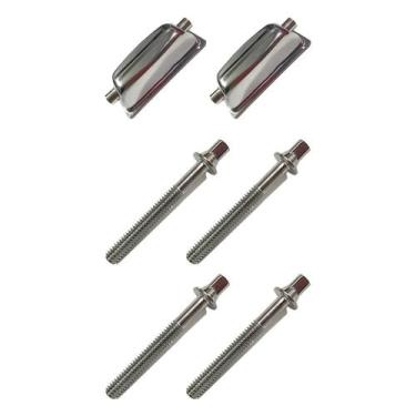 Imagem de Kit 2 Canoas Para Caixa Cromo 18.5 + 4 Parafusos 45Mm X 6Mm - Spanking