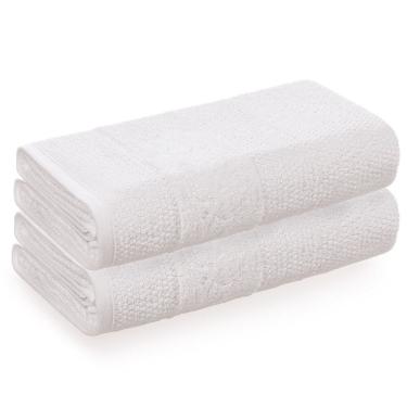 Imagem de Jogo De Toalha Banho Karsten Atuale Kit 2 Peças Branca