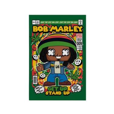 Imagem de Quadro Decorativo Canvas Chibi Bob Marley Reggae - Bazar dos Quadros