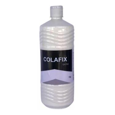 Imagem de Cola PVA Branca Extra Colafix 1200 Para Papelão Madeira 1Kg - Borlen
