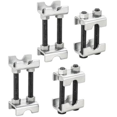 Imagem de DASBET Espaçadores ajustáveis de mola de bobina bidirecional, pacote com 4, ferramenta de compressor de mola de elevação ou inferior de 2,5 a 5 cm, mini impulsionador de mola helicoidal para
