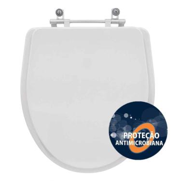 Imagem de Assento Sanitario Poliester Antibacteriano Laura Branco Para Vaso Roca