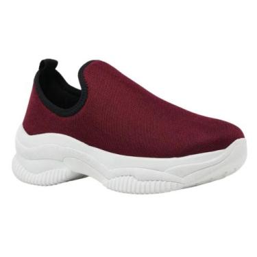 Imagem de Tênis Meia Slip On Casual Calce Fácil Ortopédico Ajustável Ideal para 