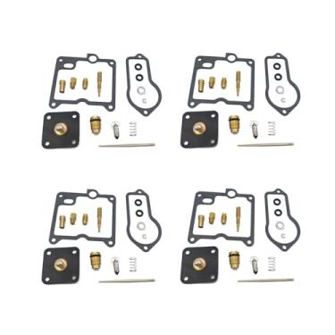 Imagem de Kit de reparo de carburador para Yamaha TT250 1980-1982 XT250 1980-1983 TT XT 250 diafragma flutuante do sistema de combustível (4 conjuntos)