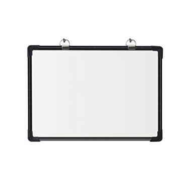 Imagem de CUTPOIY Quadro branco magnético montado na parede quadro único apagável a seco moldura de liga de alumínio preto para casa mensagem memorando desenho infantil escritório (tamanho: 60 x 90 cm) (preto