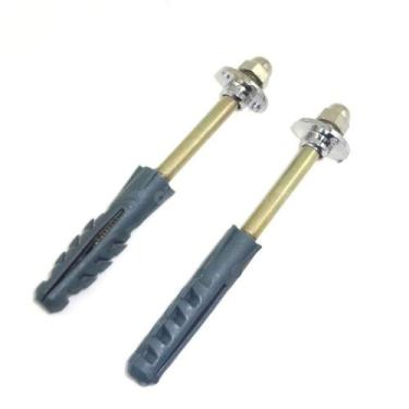 Imagem de Kit 10 Parafusos Latonados para Vaso Sanitário Bucha 10mm - LM