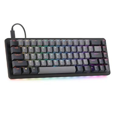 Imagem de Teclado mecânico Drop ALT — Teclado de jogos de 65% (67 chaves), interruptores de hot swap, macros programáveis, iluminação de fundo LED RGB, USB-C, Doublehot PBT, moldura de alumínio (Kaihua Box branca, preta)