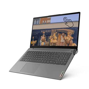 Imagem de Lenovo Notebook Ideapad 3, 39.6 cm FHD (1920 x 1080) Touch, leitor de impressão digital, Intel Core i5-1135G7 até 2,4 GHz, 4 núcleos, 12 GB RAM, SSD de 1 TB, Bluetooth, cinza ártico, Windows 10, mouse