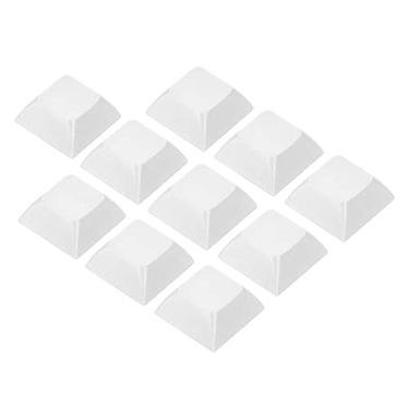 Imagem de PATIKIL Teclas em branco 1U, pacote com 10 acessórios de substituição de teclado PBT universal para teclado mecânico MX, branco