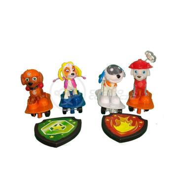 Imagem de Kit 5 Bonecos Brinquedos Patrulha Canina Com 4 Skate 8