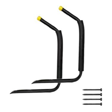 Imagem de menolana Suporte de armazenamento para caiaque, gancho de armazenamento para caiaque, suporte de berço suspenso, cabide portátil para canoa, prancha de stand, Amarelo