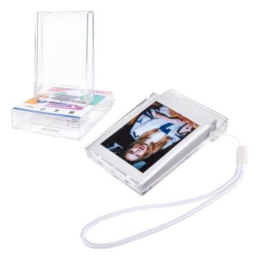 Imagem de HIYQIN - Pacote Com 2 Mini Estojos Fotográficos 2X3, Caixa Adequada Para Fujifilm Instax Liplay, 12 11 9 8 7S Se 40 90 99 Evo Pouch, Suporte De Filme Transparente
