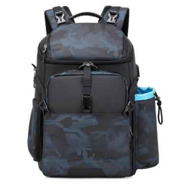 Imagem de Tuceng Mochila Para Câmera Dslr/Slr/Mirrorless, Bolsa Grande Fotografia Masculina E Feminina Com Compartimento Laptop Suporte Tripé (Azul)…