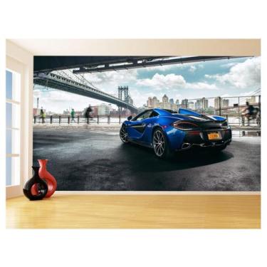 Imagem de Papel De Parede 3D Carro Mc Laren Pista Super 3,5M Car275 - Você Decor