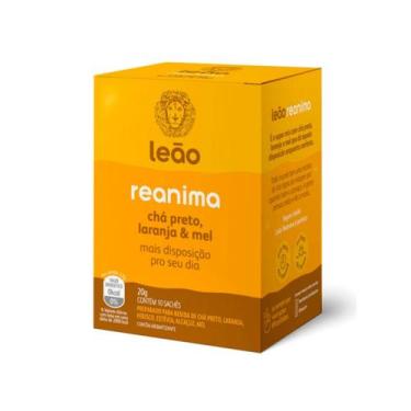 Imagem de Chá Leão Reanima Chá Preto, Laranja e Mel com 10 Sachês - Leao