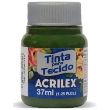 Imagem de Tinta Para Tecido Fosca Acrilex 37ml 1 Unidade Artesanato Fixação Frio Alta Cobertura – Fixação a Frio e Alta Cobertura Com Acabamento Fosco, Este Kit É A Escolha Perfeita Para Quem Busca Qualidade (Verde Oliva 545)