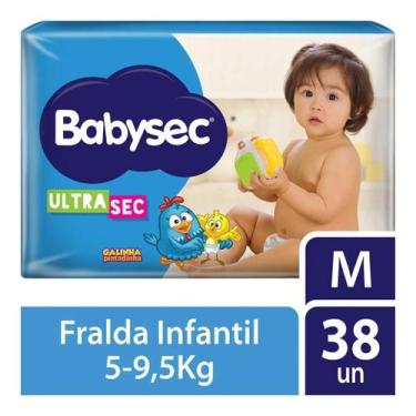 Imagem de Fralda BabySec Ultra Mega 1 Pacote Tamanho M 38 Unidades