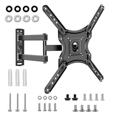 Imagem de OSAGIE Suporte giratório para TV de movimento completo com braço articulado para LED de 14 a 55 polegadas, Smart TVs LCD curvas planas. Extensão de inclinação do monitor Suporte de TV de canto de