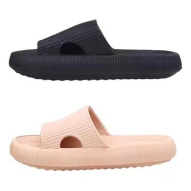 Imagem de Chinelo Nuvem Ortopédico Eva Super Leve Pack 2 Pares Confort  algodao 