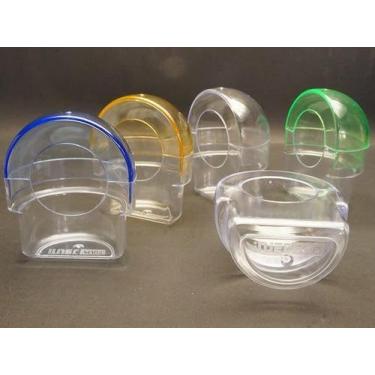 Imagem de Comedouro Meia Lua Translucido InjetFour com Tampa - Diversas cores - 