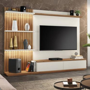 Imagem de Home Para Sala De Tv Moderno 2 Metros De Largura - Safira - Montanhês Móveis