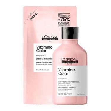 Imagem de Kit Shampoo 300ml + Refil Shampoo Vitamino Color 240ml - L'oreal