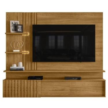 Imagem de Painel Suspenso Tv 65 Pol 3P 200 cm Atena Cumaru MADETEC, Cumaru