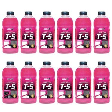 Imagem de Aditivo Radiador Rosa T5 Radnaq 1 Litro Concentrado 12un - 000188