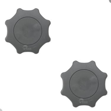 Imagem de 2 Manopla Roldana Regulador Banco Amarok Gol Parati Fox - PCFIX, Cinza