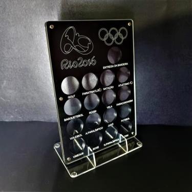 Imagem de Expositor Coleção Moedas Olimpiadas 2016 - Fábrica de Utilidades