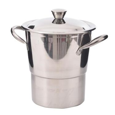 Imagem de Cuscuzeira Inox 16cm 2,5 Litros com Tampa de Vidro - Wincy (IXB09001)