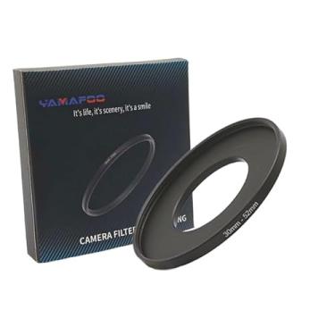 Imagem de Adaptador de anel de metal para cima/para baixo compatível com câmeras mirrorless DSLR Lens, conversor de rosca de filtro UV CPL ND, preto (30-52)