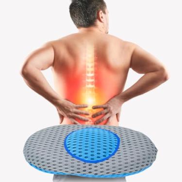 Imagem de Travesseiro Apoio Lombar Curva Almofada Ortopedica Para Costas