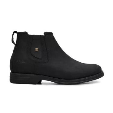 Imagem de Botina de couro masculina zebu ref 59080, 41, Preto