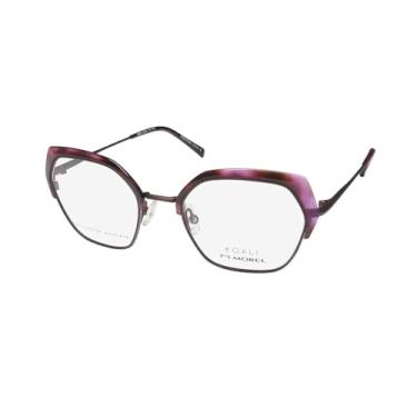 Imagem de Koali Armação de óculos 20068k / óculos feitos à mão acetato de aro completo estilo contemporâneo, Roxo/marrom, 50-20-140