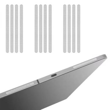 Imagem de 12 peças de adesivos de rede à prova de poeira de metal para fone de ouvido malha antipoeira rede protetora de alto-falante para iPad Pro 11 polegadas 12,9 polegadas Air 4 5 (prata)