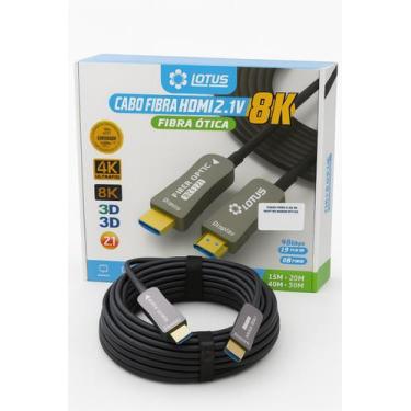 Imagem de Cabo HDMI 2.1 8K 20 metros Fibra Óptica - Lotus