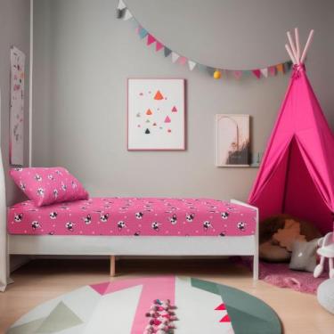 Imagem de Jogo de Cama Solteiro 2 peças Kids Bulldog Frances Pink - MAYRA ENXOVA