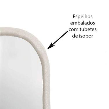 Imagem de Espelho Multiuso Lapidado Pendurador 60x40 cm Oblongo - E2G Design