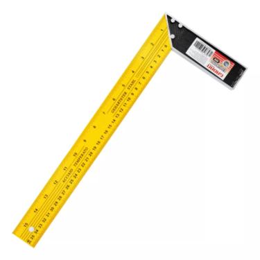 Imagem de Esquadro Aço Com Cabo De Alumínio 40cm  Cor Amarelo