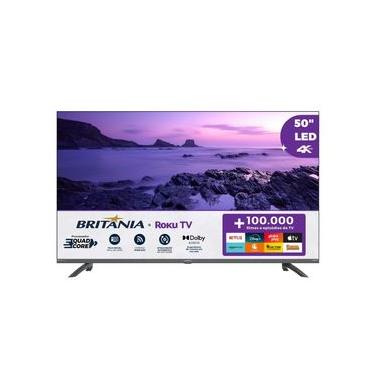 Imagem de Smart TV 50” Britânia Roku TV Led Dolby Audio BTV50G3ERSGB Bivolt