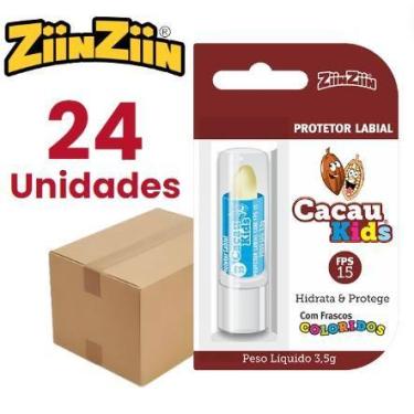 Imagem de Protetor Labial Hidratante Cacau Kids C/FPS 15 BLISTER - Kit Com 6 Ou 