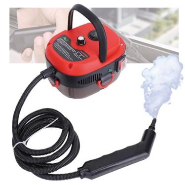 Imagem de Máquina de limpeza a vapor, limpador a vapor portátil com 8 acessórios, ajuste de 6 velocidades, função inteligente anti-queimadura a seco para carpetes, vasos sanitários