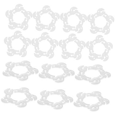 Imagem de Cabilock 100 peças de clipe de arco de balão conectores de arco de casamento anel de balão para guirlanda de balões anel reutilizável clipe de balão suporte de guirlanda decoração de plástico clipe