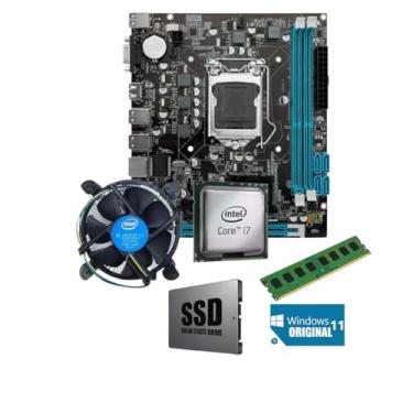 Imagem de KIT UPGRADE I7 3770 + PLACA MÃE H61 + 2x 8GB 1600MHZ + NVME 480GB + WINDOWS 11 ORIGINAL
