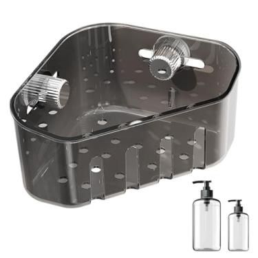 Imagem de Rrlihjgu Suporte para Esponja de Cozinha - Cesto De Filtro De Ralo Para Pia De Cozinha | Retentor de Resíduos com Ventosas para Casa Banheiro Chuveiro