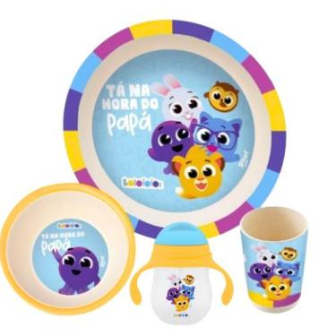 Imagem de Kit Bolofofos 3 Peças e Copo Transição De Treinamento 360ml Com Alça A