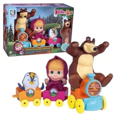 Imagem de MASHA NO TRENZINHO, Cotiplas, Boneca, Multicor